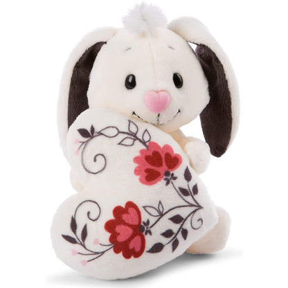 NICI Kuscheltier 13cm mit Herz – Romantischer Hase