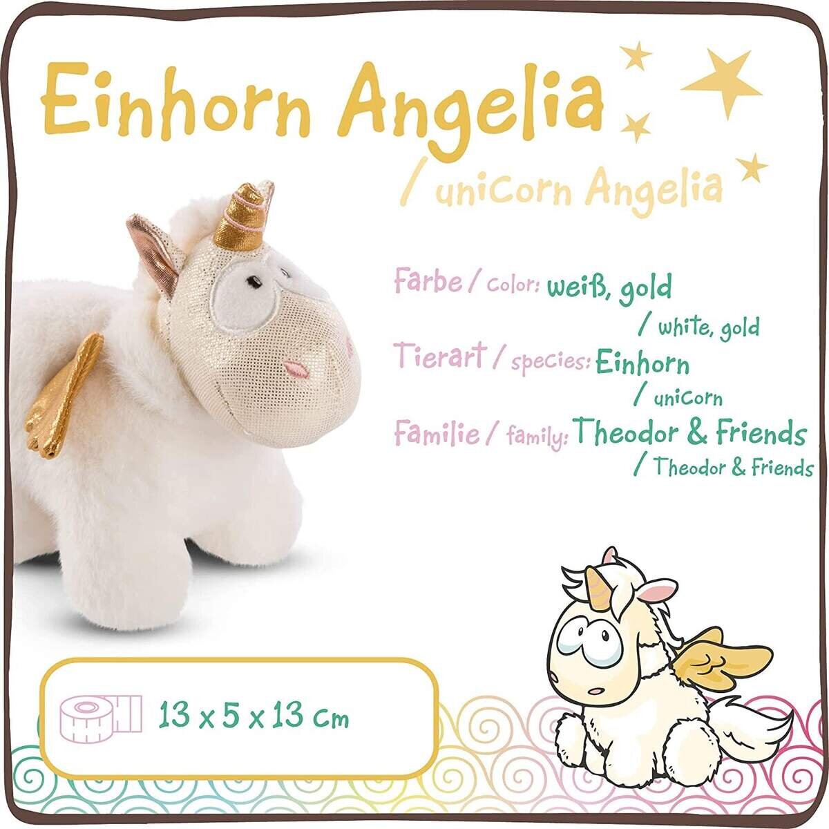 NICI Kuscheltier Einhorn  Angelia 13cm