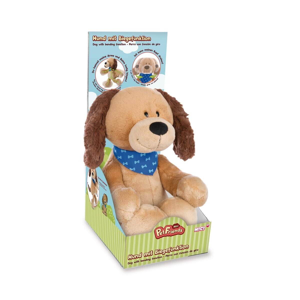 NICI Kuscheltier Hund Barky mit Biegefunktion