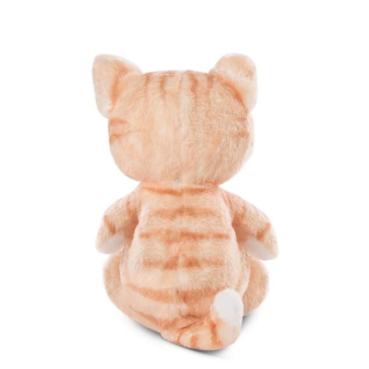 NICI Kuscheltier Katze braun 12cm im blau-grünen Körbchen
