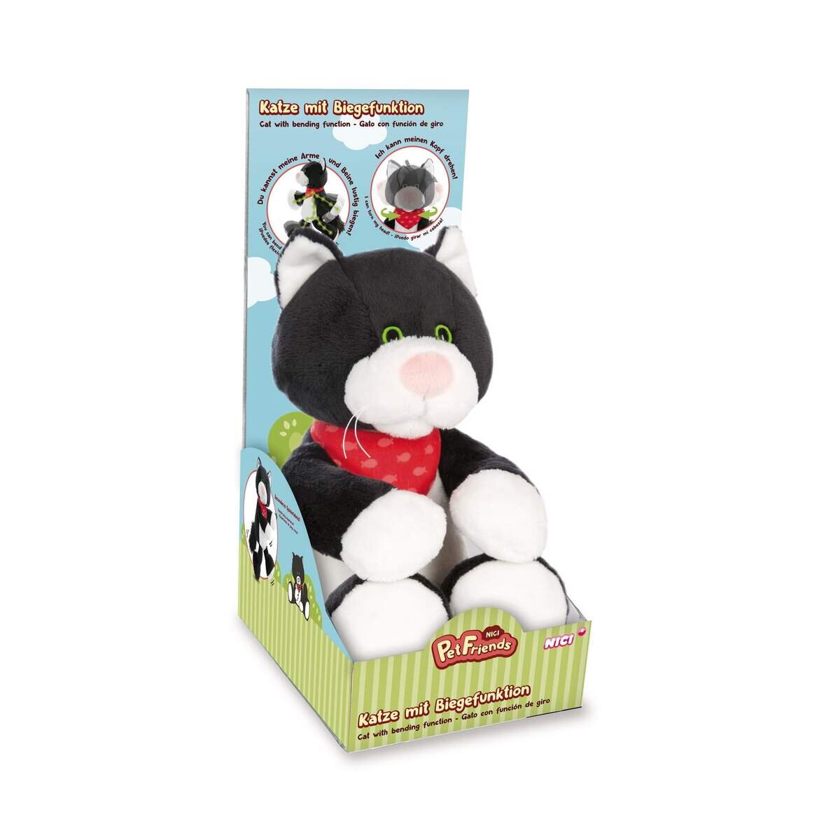 NICI Kuscheltier Katze Pepper mit Biegefunktion