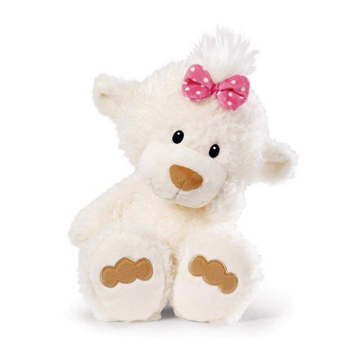 NICI Kuscheltier kleine Bären-Schwester, 40 cm, weiß