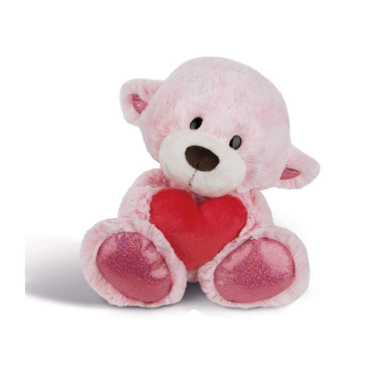 NICI Kuscheltier Love Bär Schwester mit Herz, Schlenker, Pink, 30 cm