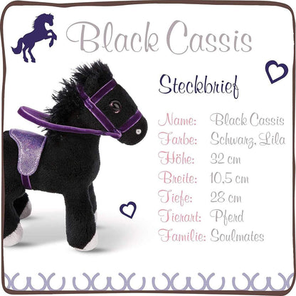 NICI Kuscheltier Pferd Black Cassis, 35 cm
