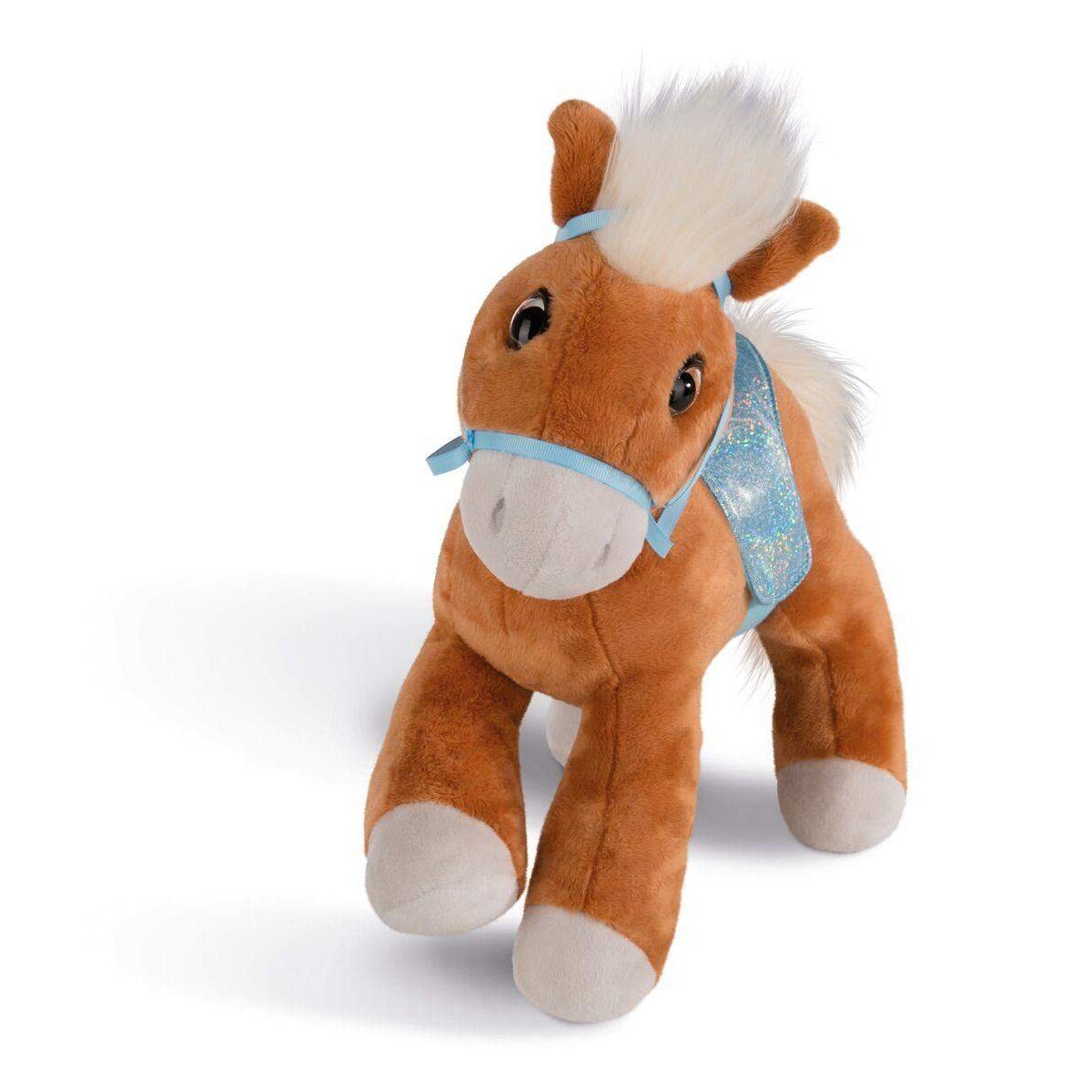 NICI Kuscheltier Pferd Leotie mit Zaumzeug und Sattel, 10 cm