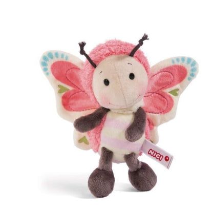 NICI Kuscheltier Schmetterling rosa, 18 cm