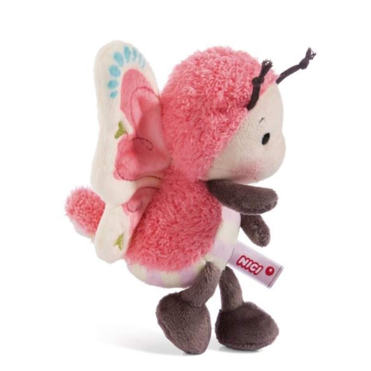 NICI Kuscheltier Schmetterling rosa, 18 cm