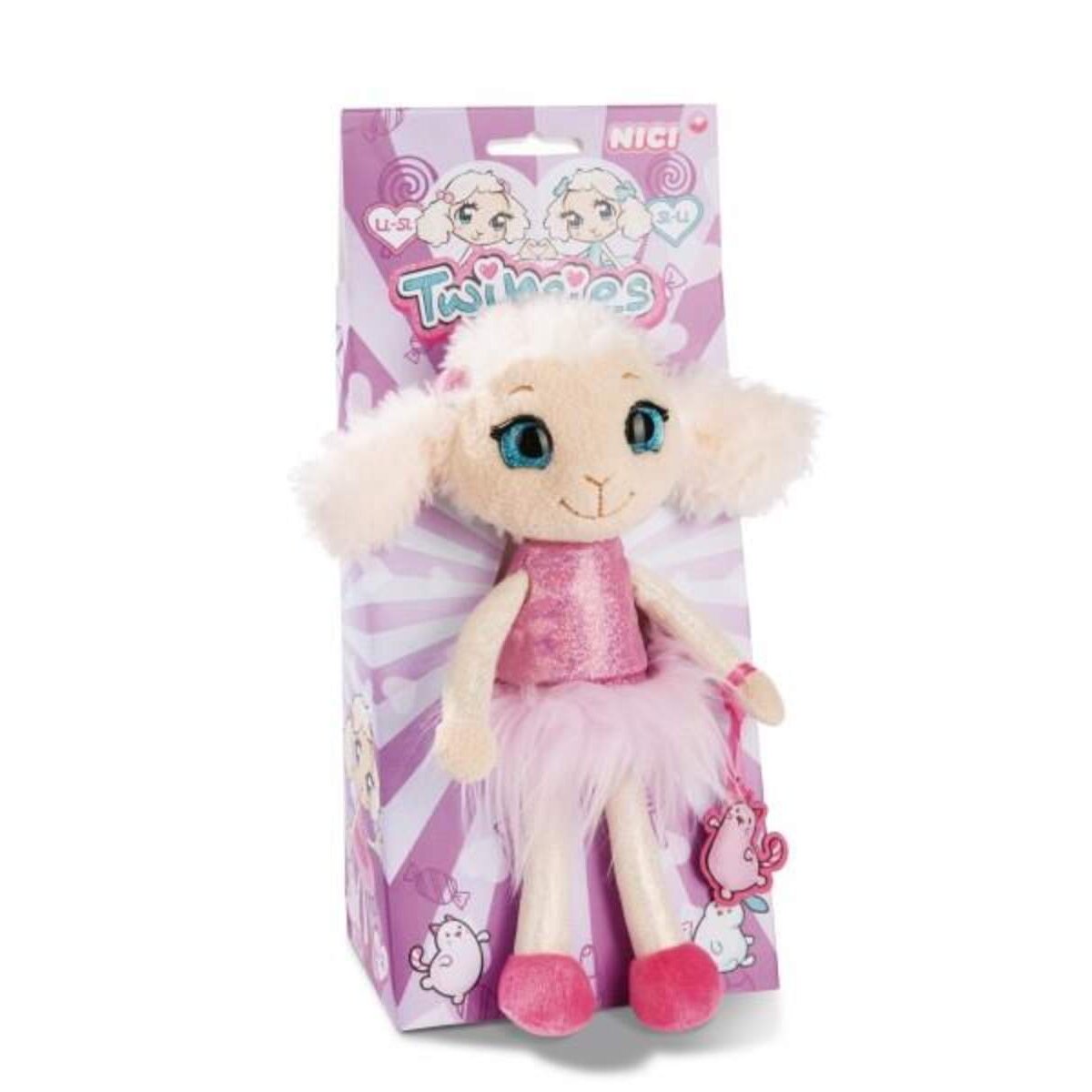 NICI Kuscheltier Twinsies Schaf Li-Si in Geschenkbox, 25 cm
