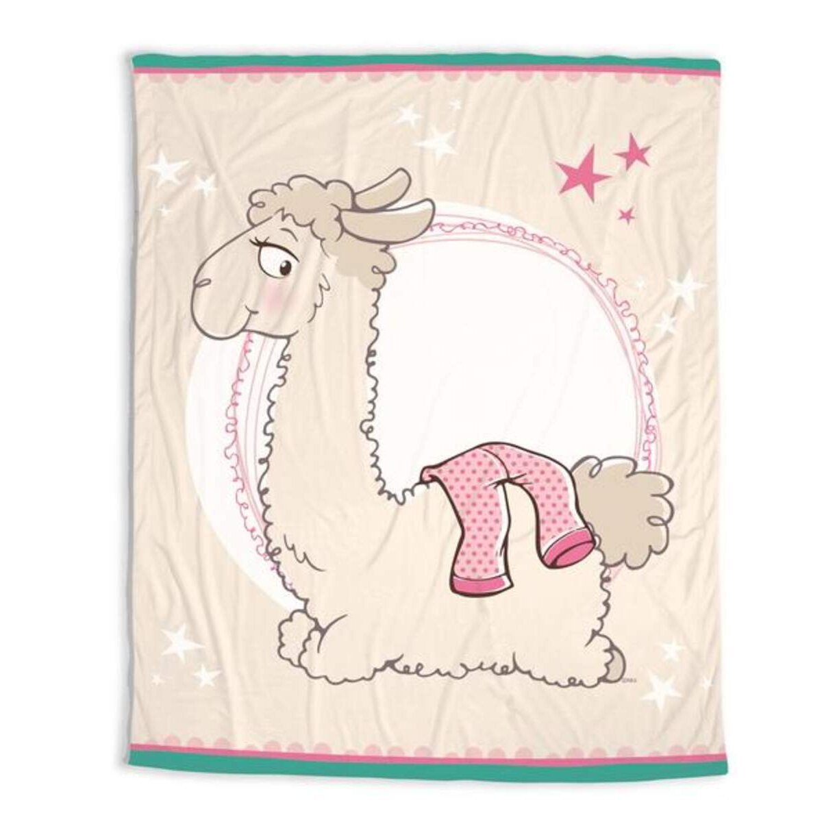 NICI La-La-Lama Lounge Fleecedecke Lama Dalia