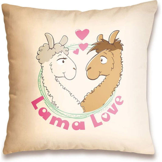 NICI Lama Baumwollkissen Lama Love, 37 x 37 cm
