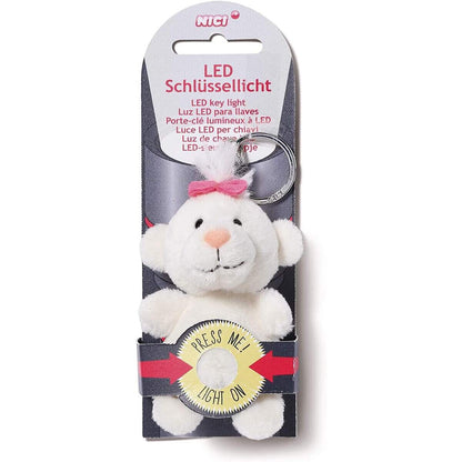 NICI LED Schlüssellicht Plüsch Classic Bär 9 cm