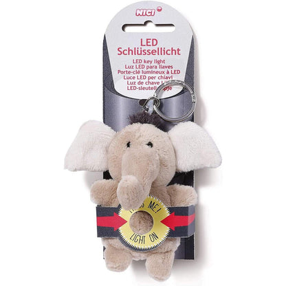 NICI LED Schlüssellicht Plüsch Elefant 9 cm