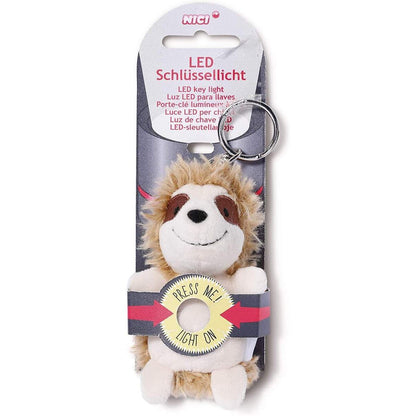 NICI LED Schlüssellicht Plüsch Faultier Chill 9 cm