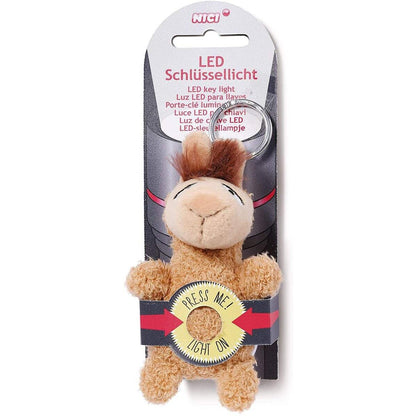 NICI LED Schlüssellicht Plüsch Lama Luis, 9 cm