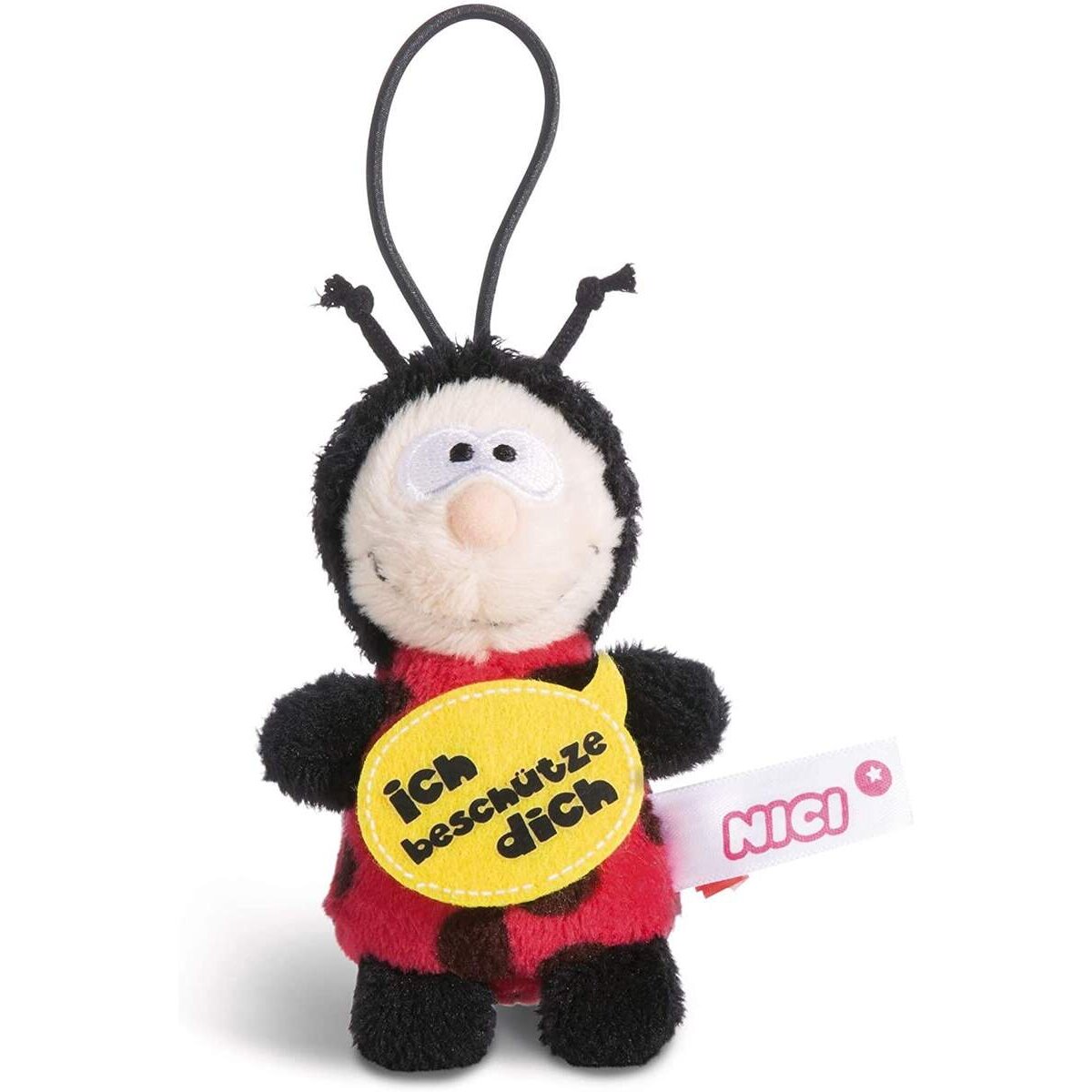 NICI Marienkäfer Plüsch Loop ich beschütze 8 cm