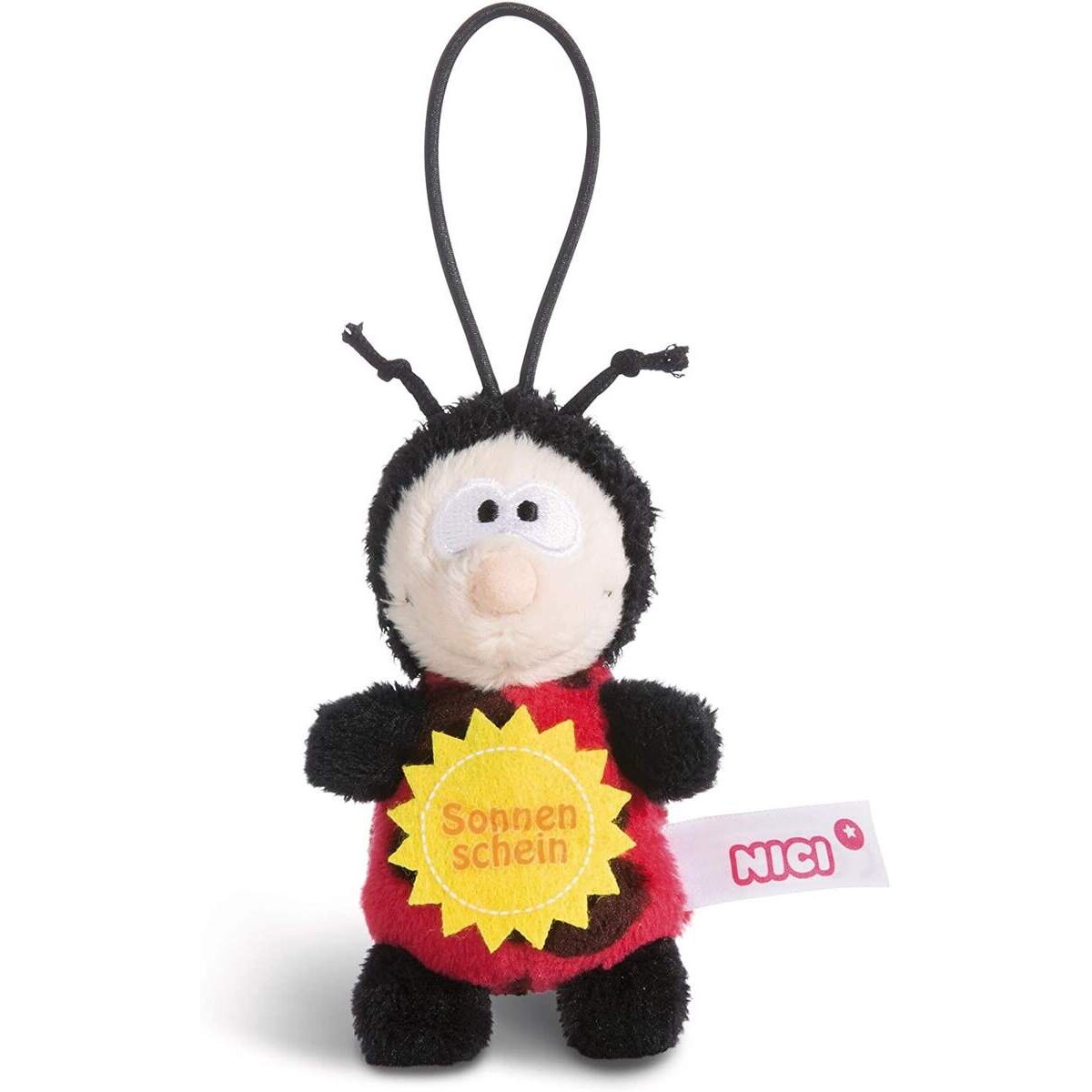 NICI Marienkäfer Plüsch Loop Sonnenschein 8 cm