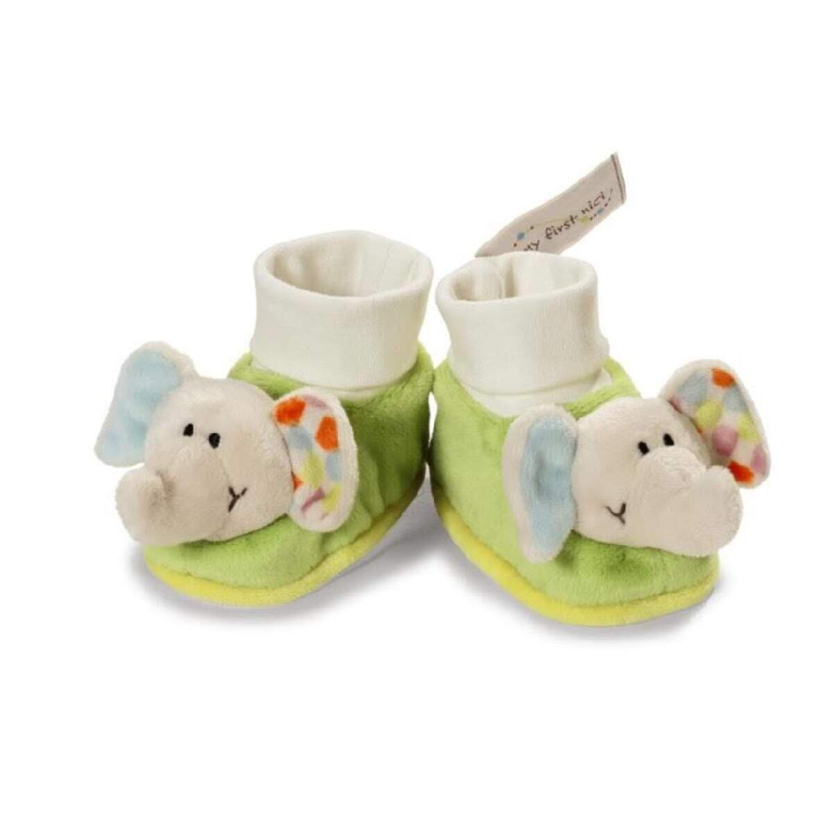 NICI My First NICI Babyschuhe Elefant Dundi mit Rassel