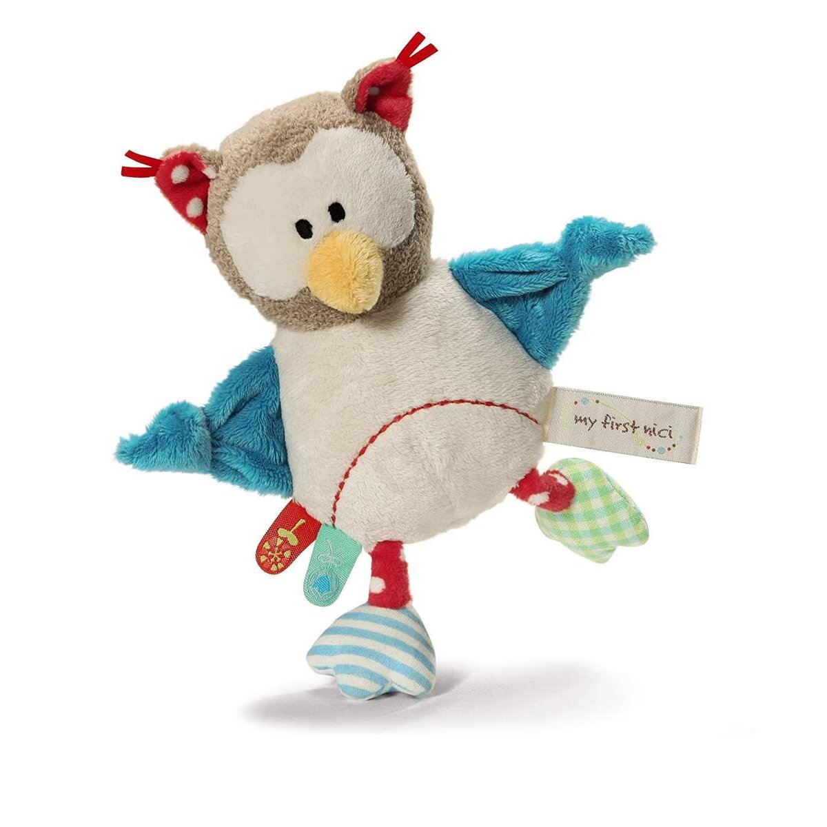 NICI My First NICI Greifling Eule mit Rassel