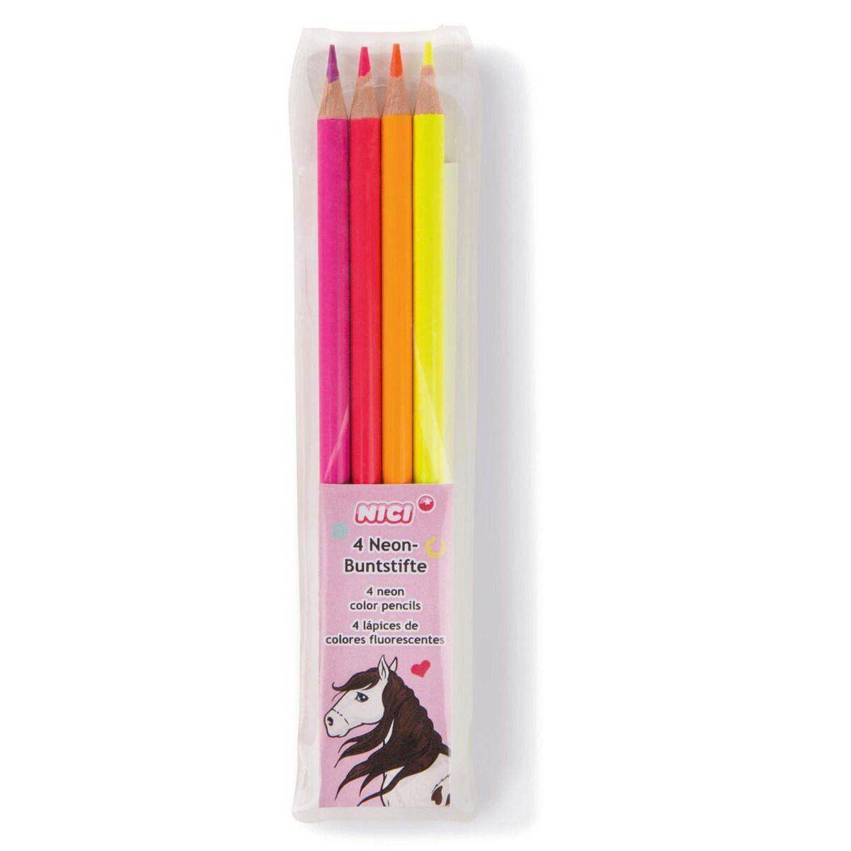 NICI Neon-Buntstifte Set NICI Soulmates, 17,5 cm
