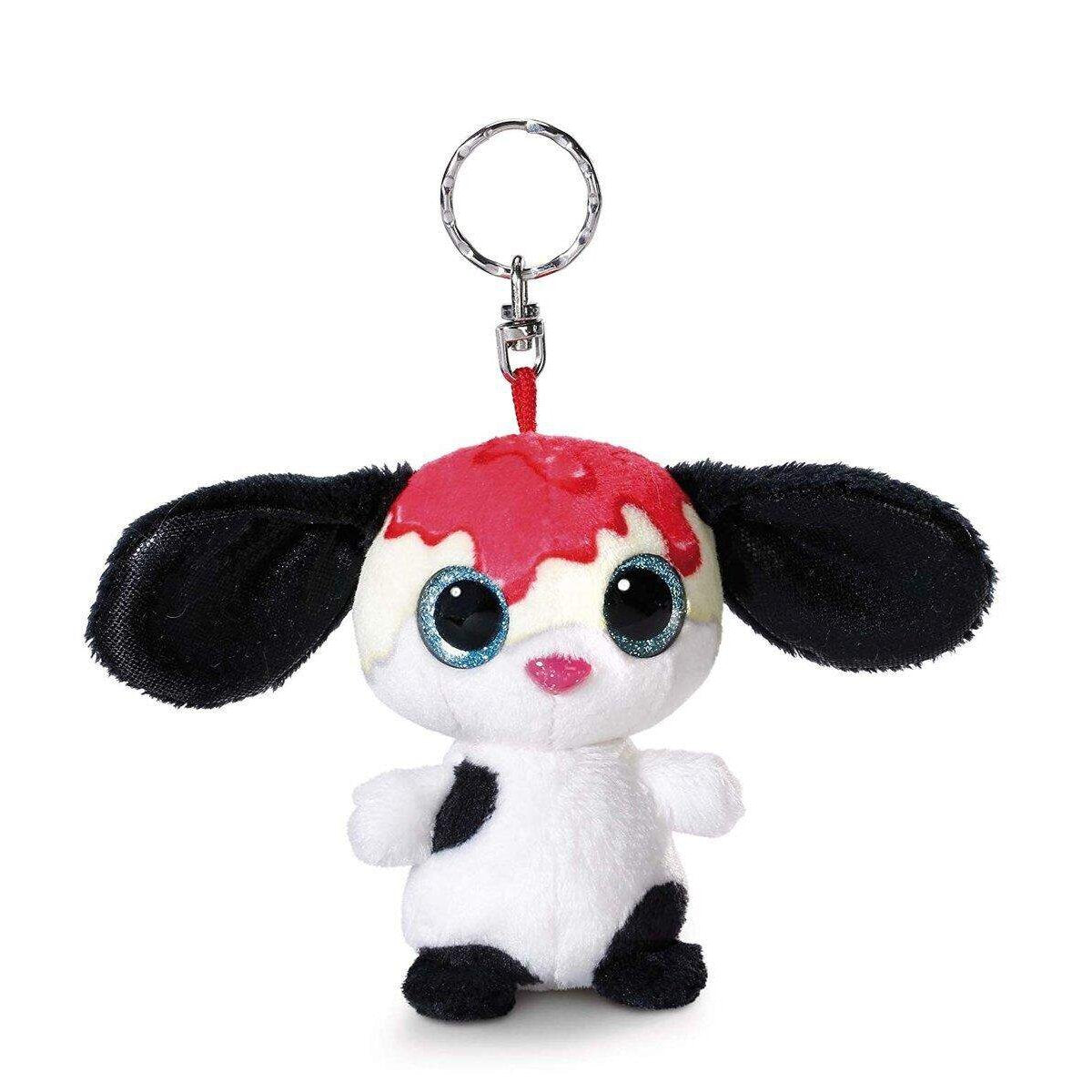NICI NICIdoos Hund Strawberry Cheesecake mit elastischer Schlaufe, 9 cm