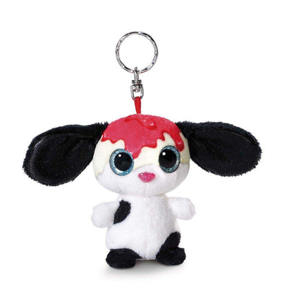 NICI NICIdoos Hund Strawberry Cheesecake mit elastischer Schlaufe, 9 cm