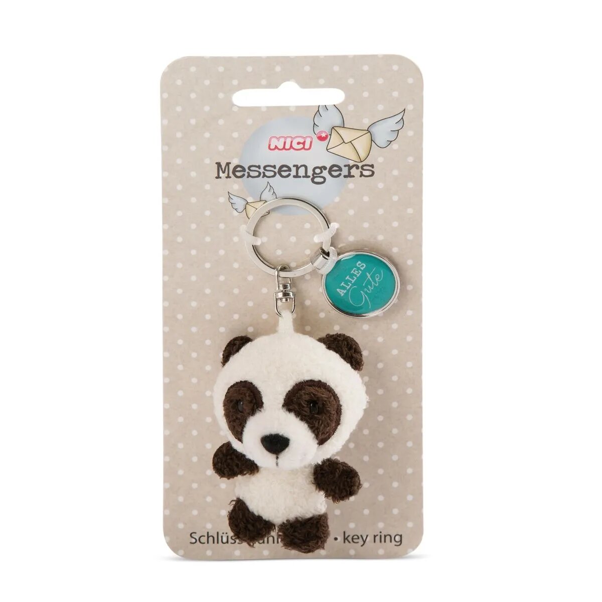 NICI Panda 7cm Bb SA mit Anhänger "Alles Gute"