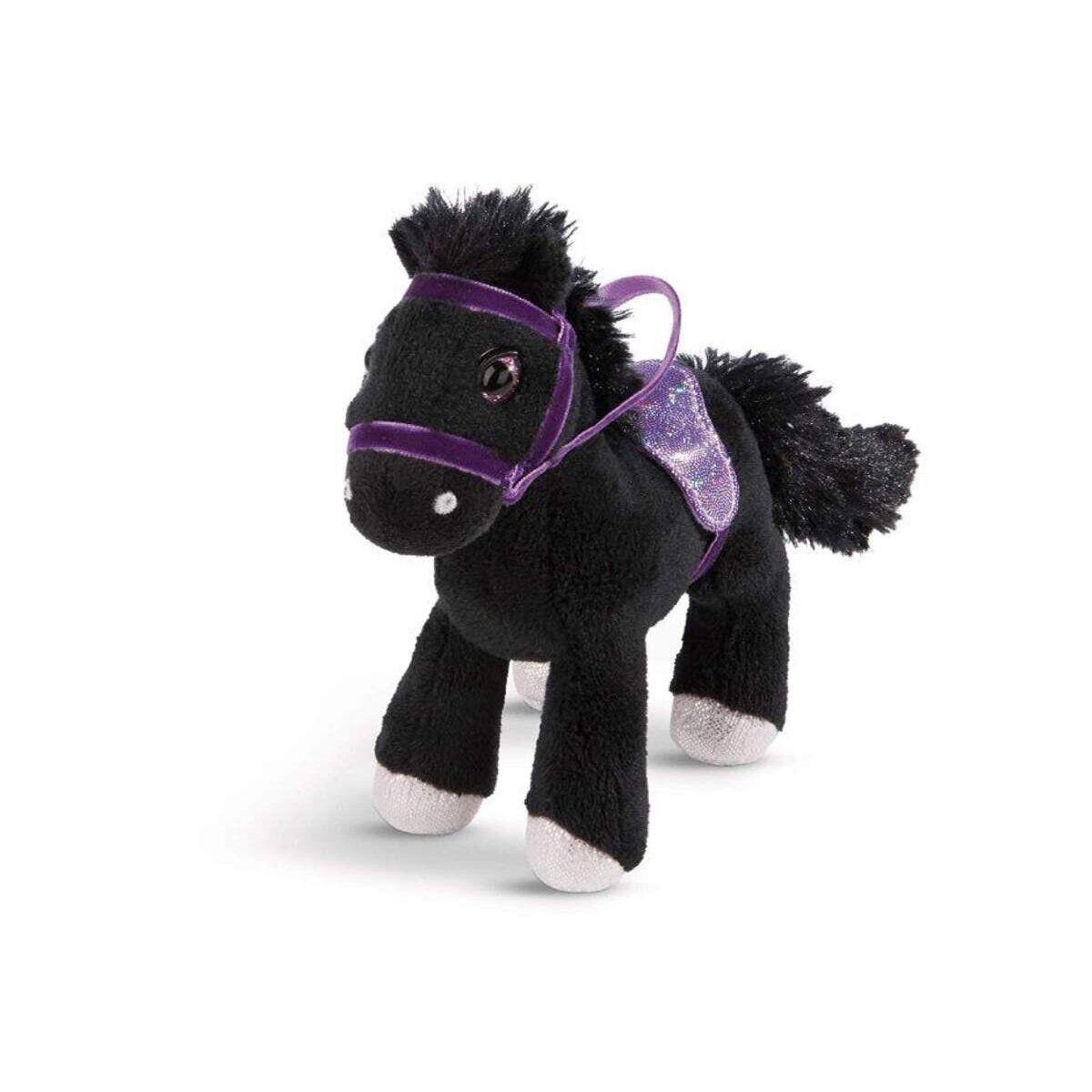 NICI Pferd Black Cassis mit Zaumzeug 16cm