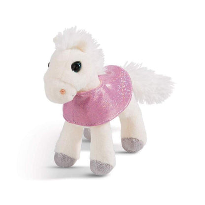 NICI Pferd White Peach mit Satteldecke, 16 cm