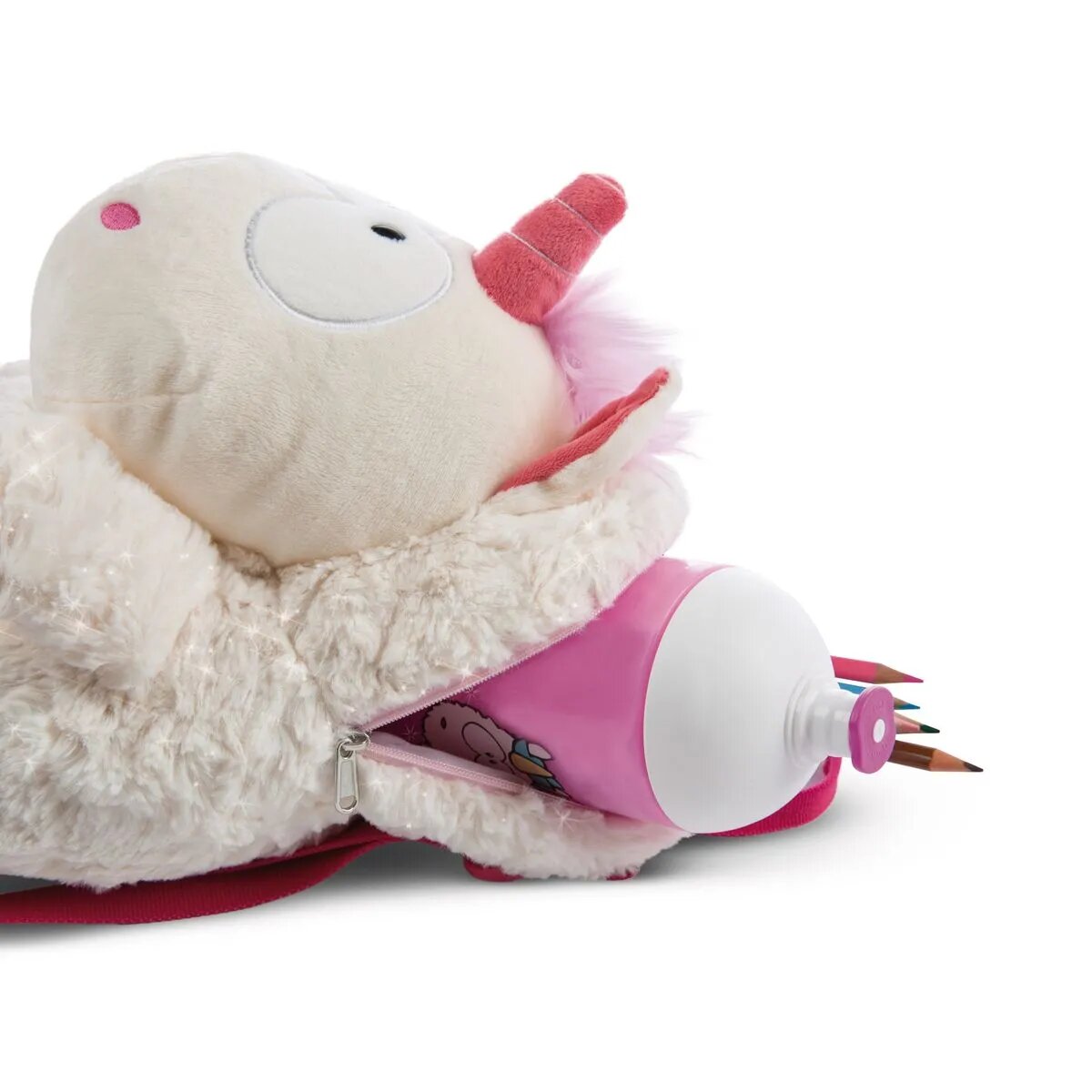 NICI Rucksack Einhorn Theodor mit Schneeanzug figürlich