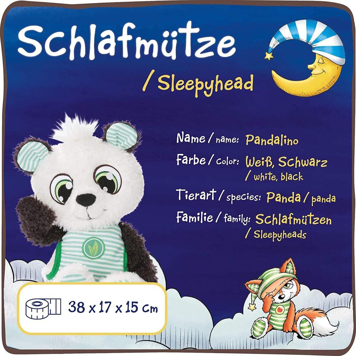 NICI Schlafmützenbär Pandalino, 38 cm