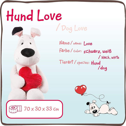 NICI Schlenker Love Hund mit Herz, 70 cm