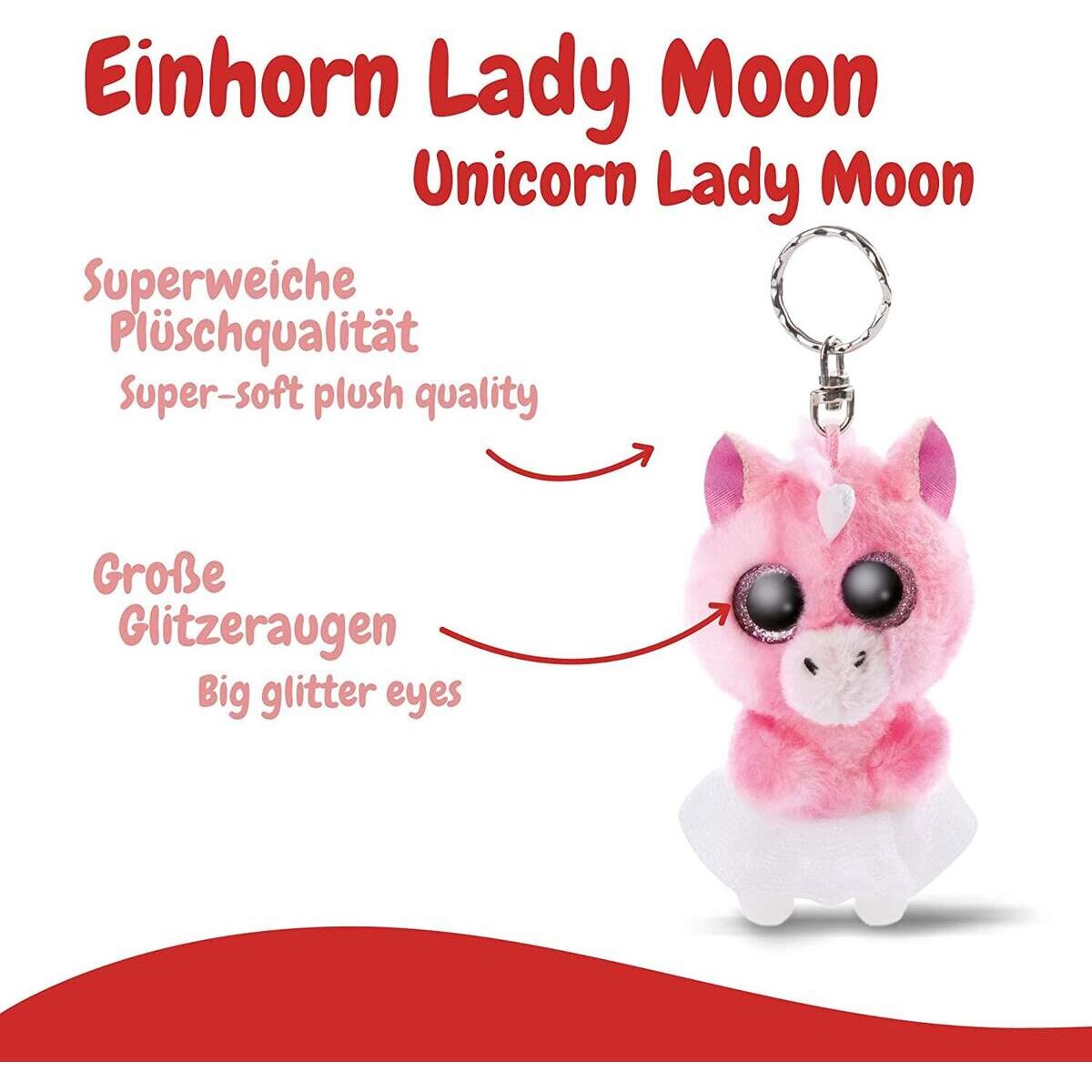 NICI Schlüsselanhänger Einhorn Lady Moon, 9 cm