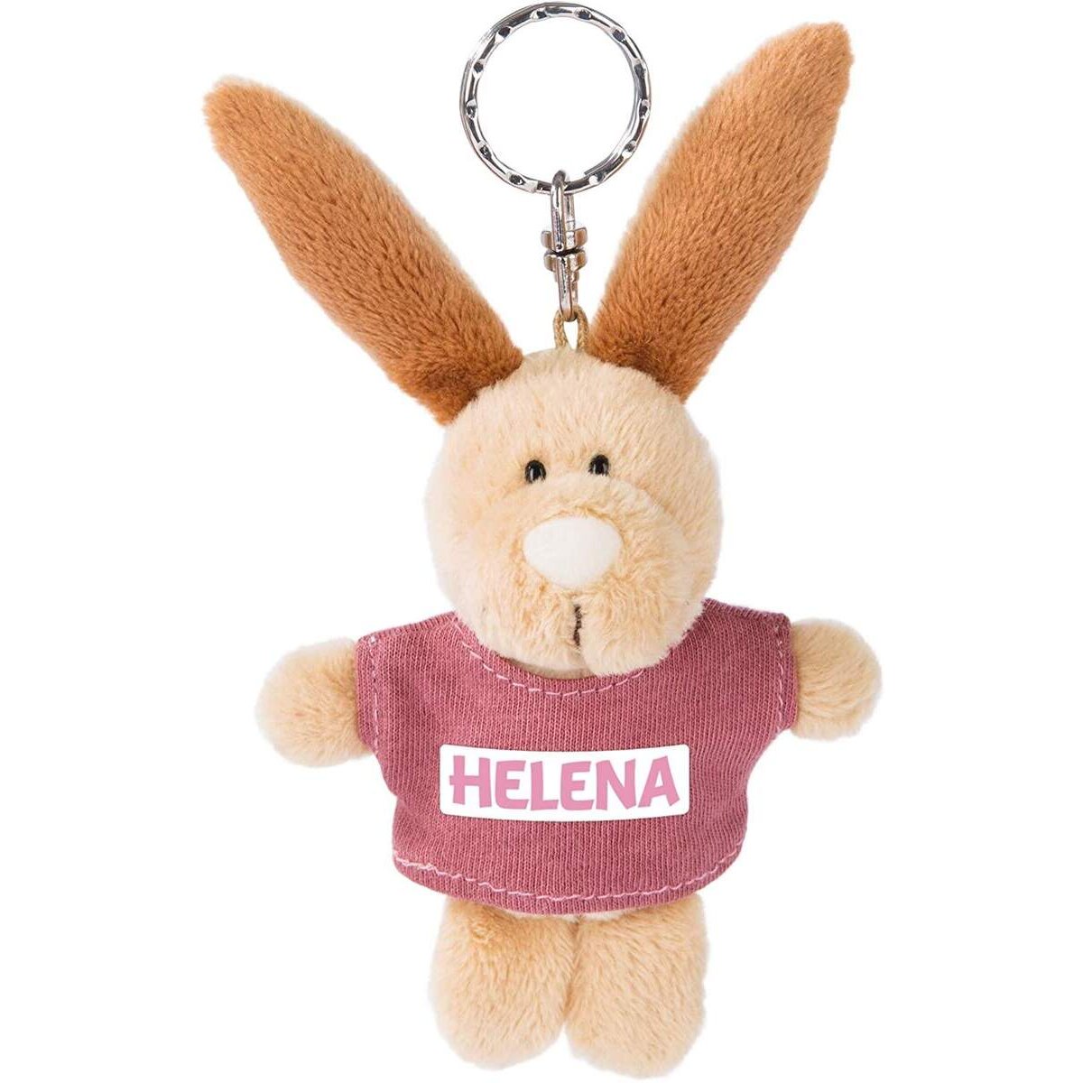 NICI Schlüsselanhänger Hase mit T-Shirt Helena 10cm, beige