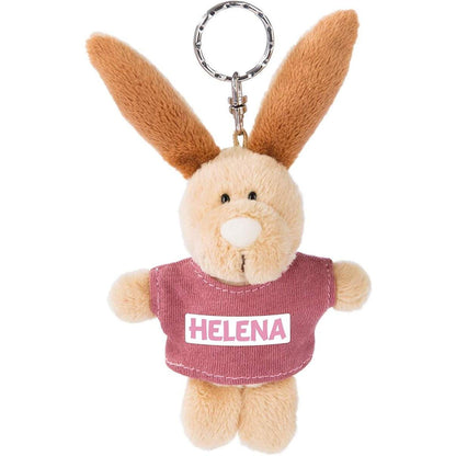 NICI Schlüsselanhänger Hase mit T-Shirt Helena 10cm, beige