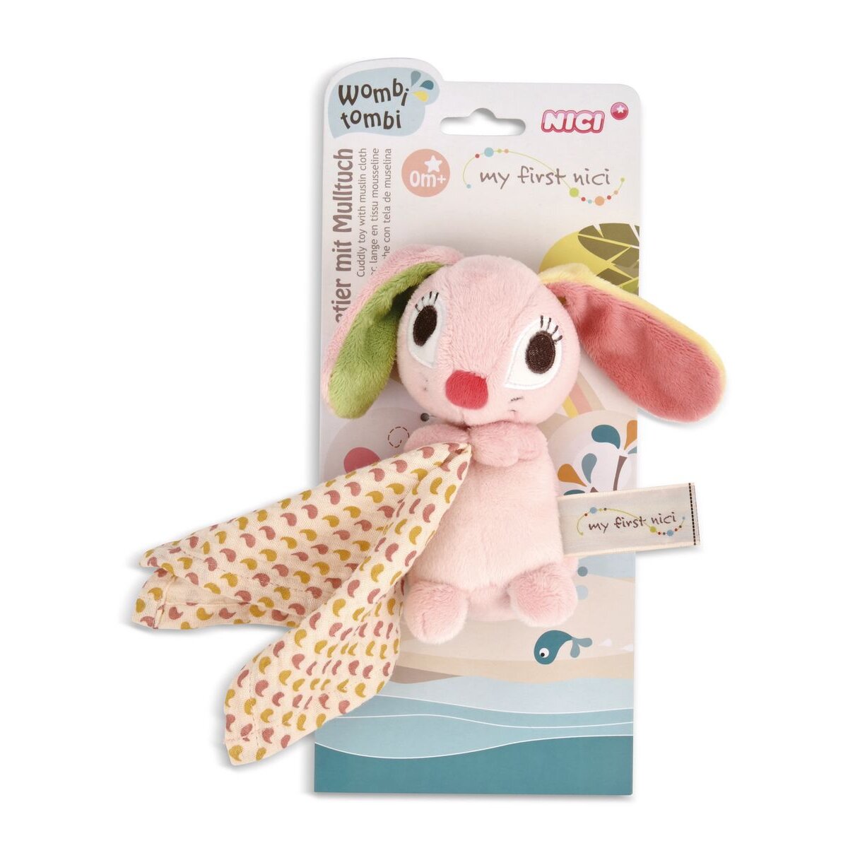 NICI Schmusetier Hase Hopsali mit Mulltuch