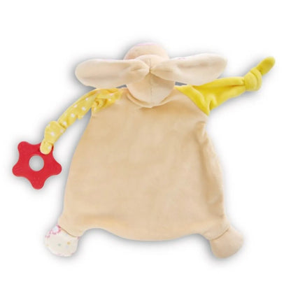 NICI Schmusetuch Hase mit Beißring und Schnullerbefestigung