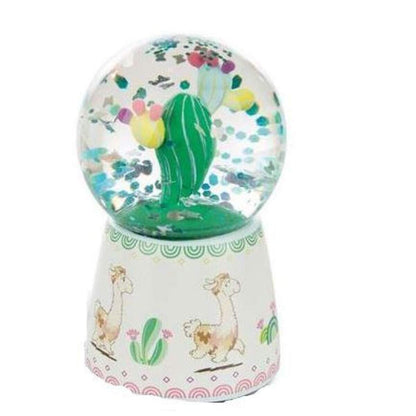 NICI Schüttelkugel mit LED Lama Flokatina oder Kaktus, 1 Stück, sortiert