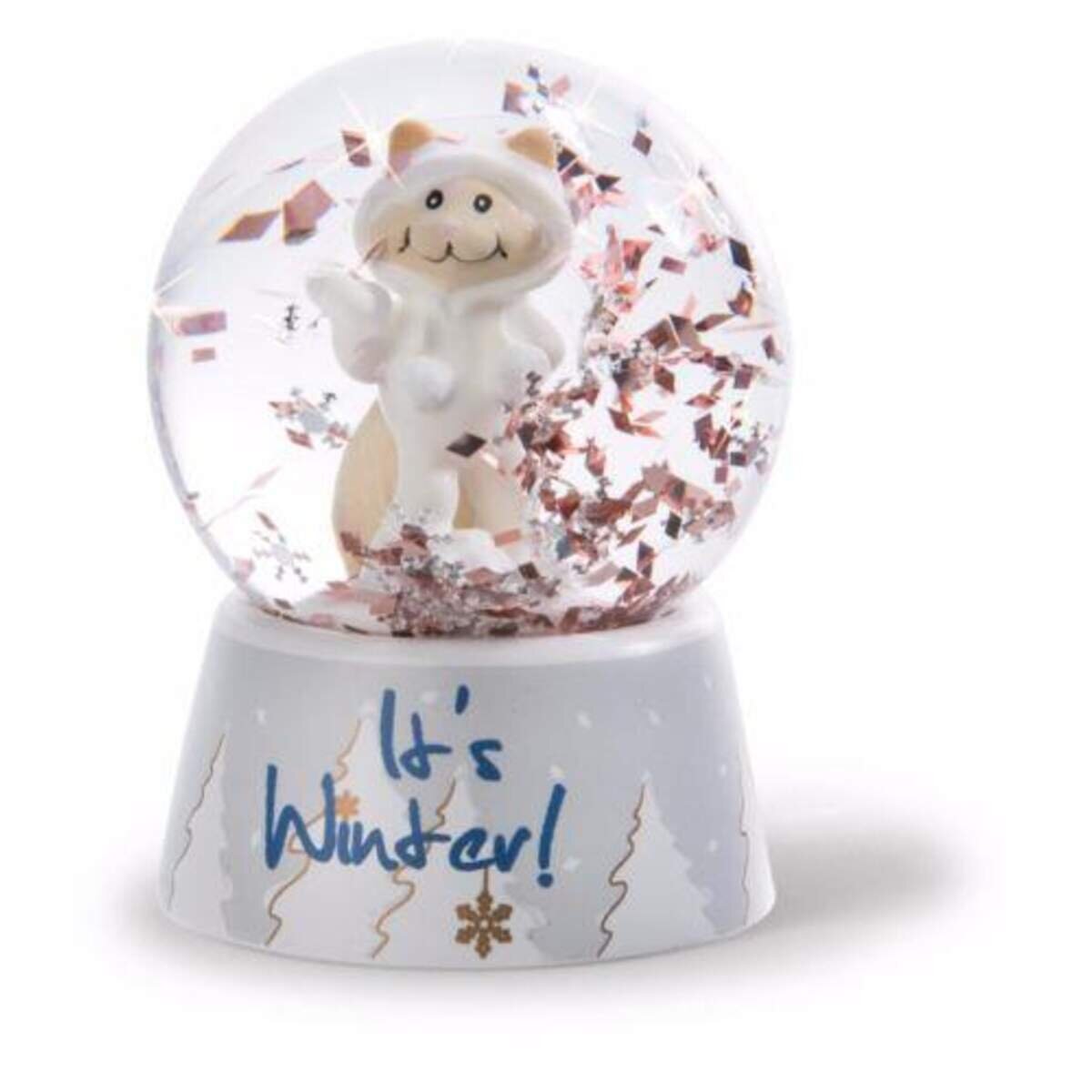 NICI Schüttelkugel Schneekatzen 6,5cm, sortiert