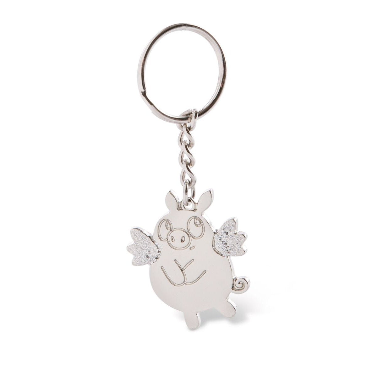 NICI Schutzschweinchen Schlüsselanhänger Metall, 4 cm