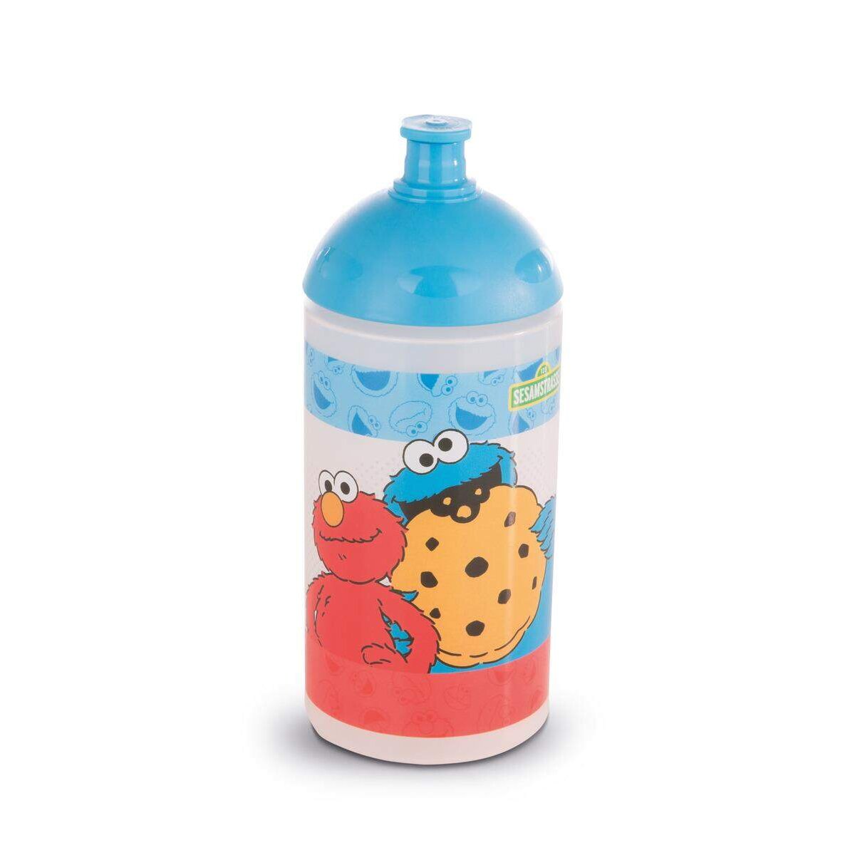 NICI Sesamstraße Trinkflasche mit Krümelmonster und Elmo, 19,5 cm