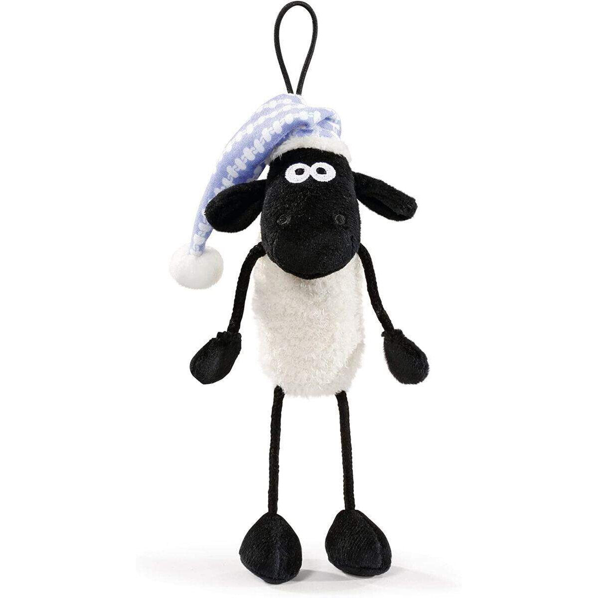 NICI Shaun das Schaf Anhänger mit Schlafmütze, 15 cm