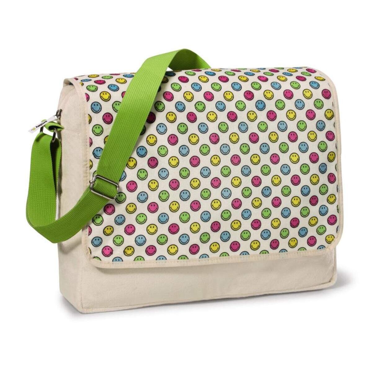 NICI Smiley World Schultertasche Smiley allover, 35,5 x 28 x 9,5 cm