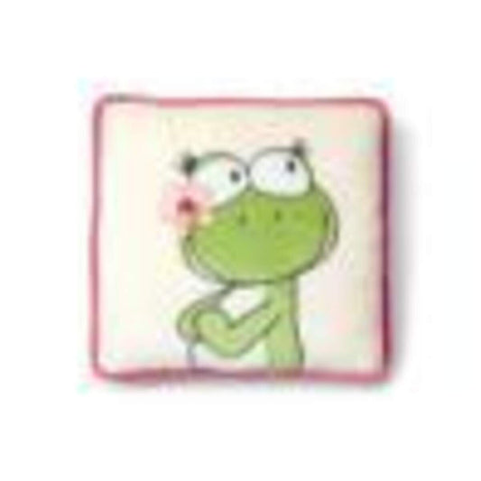 NICI Sommer Kissen Frosch, quadratisch, 35 x 35 cm