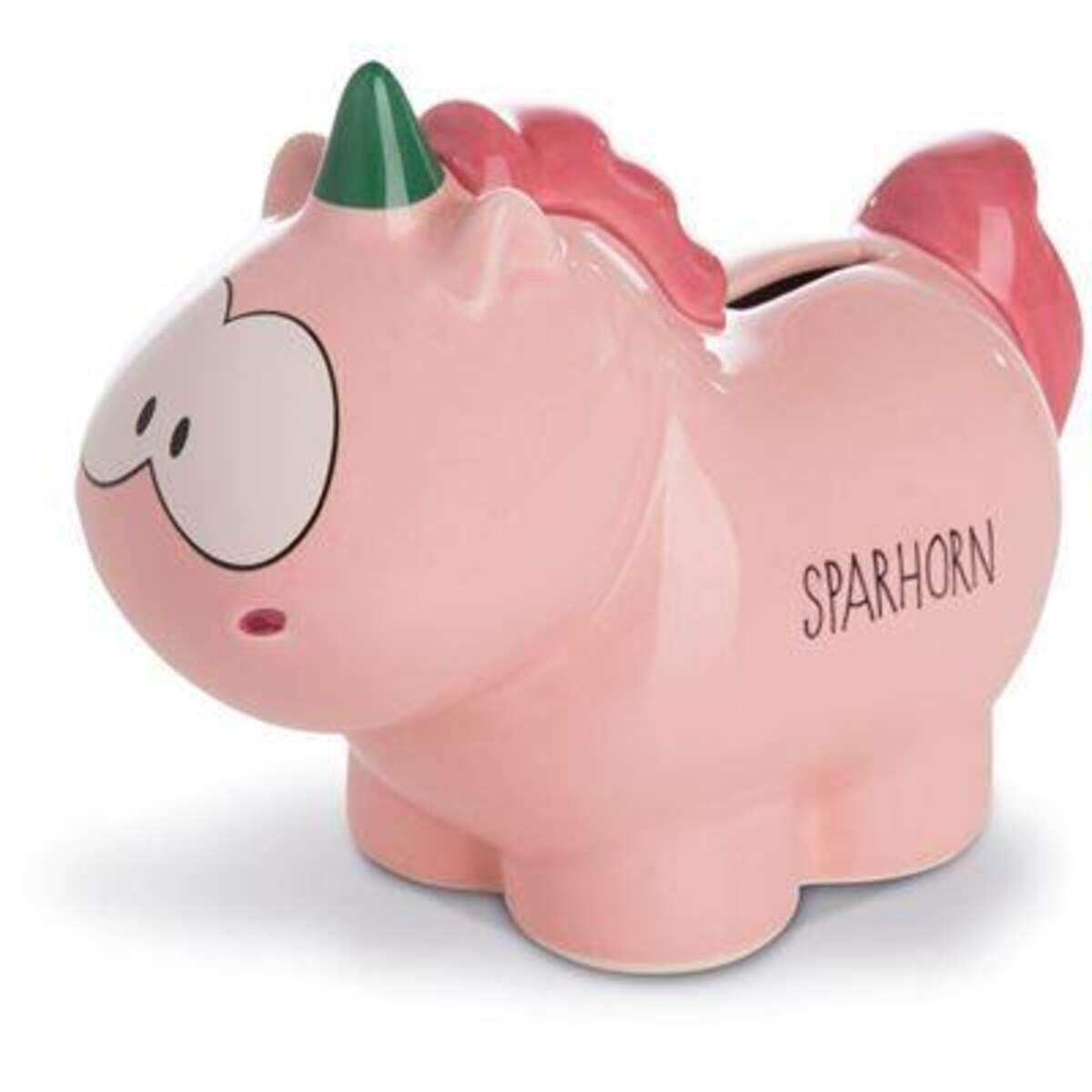 NICI Spardose Einhorn Little Cherry "Sparhorn", 7,5 x 12 x 16,5 cm