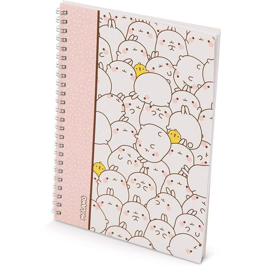 NICI Spiralblock Molang DIN A5 kariert, 80 Seiten aus FSC-Papier