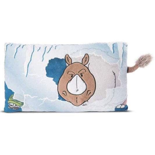 NICI Stone Age Friends - Kissen Wollnashorn Ellinor rechteckig, 43 x 25 cm