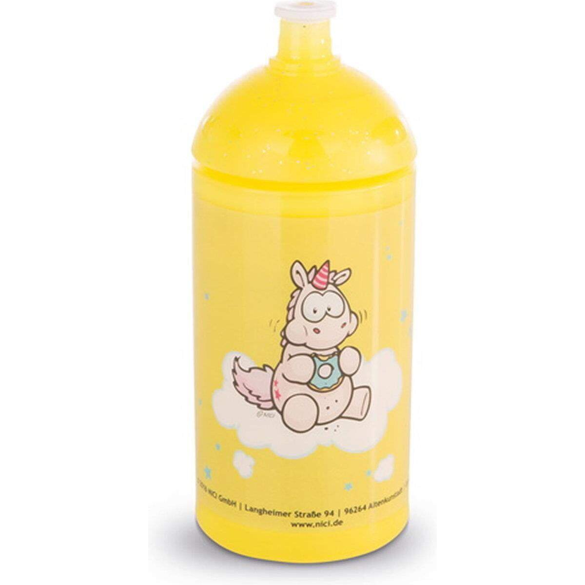 NICI Theodor & Friends Trinkflasche mit Einhorn Theodor, 19,5 cm
