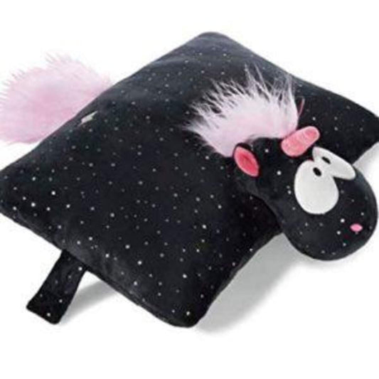 NICI Theodor and Friends Kuscheltier-Kissen Einhorn Carbon Flash