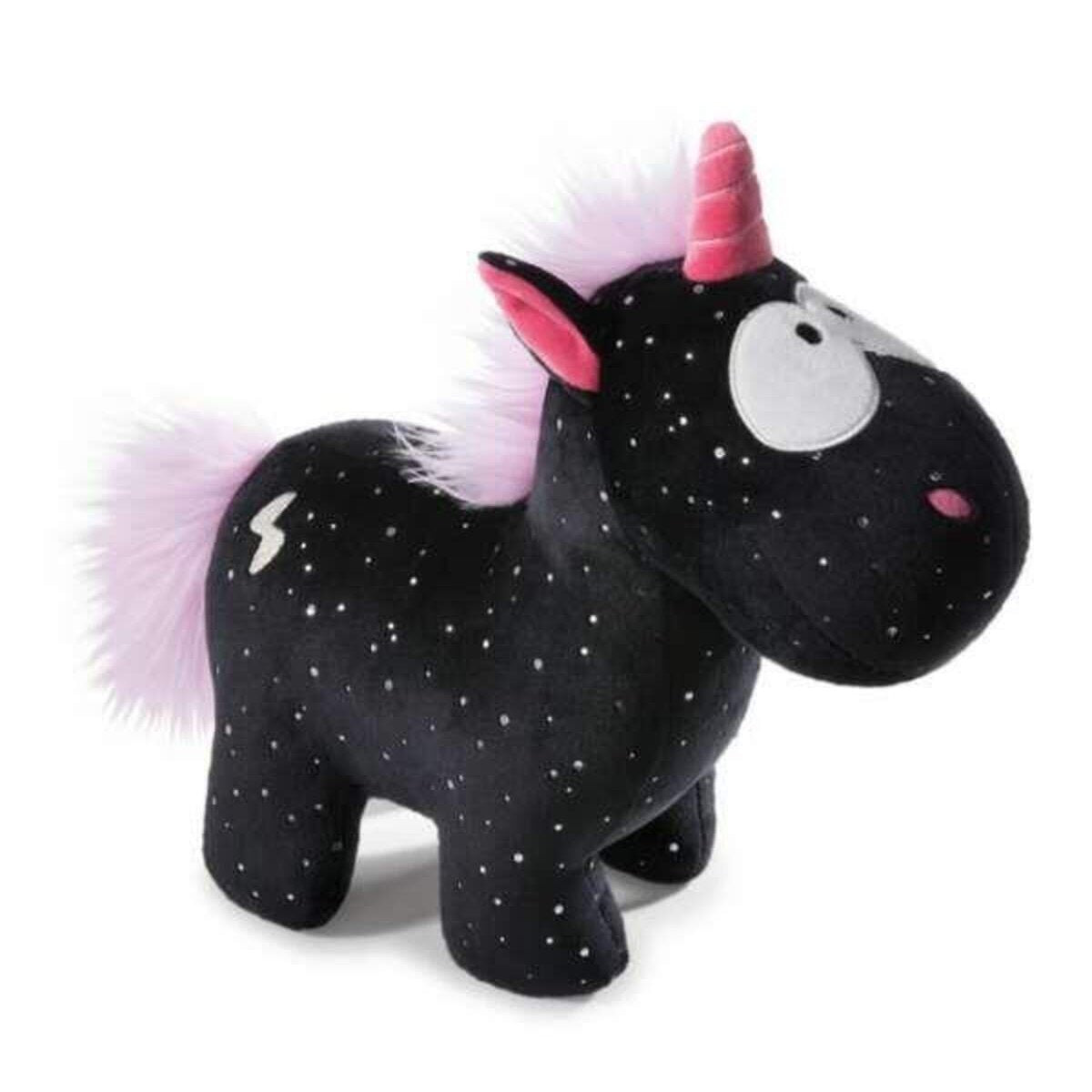 NICI Theodor and Friends Kuscheltier Einhorn Carbon Flash, 13 cm