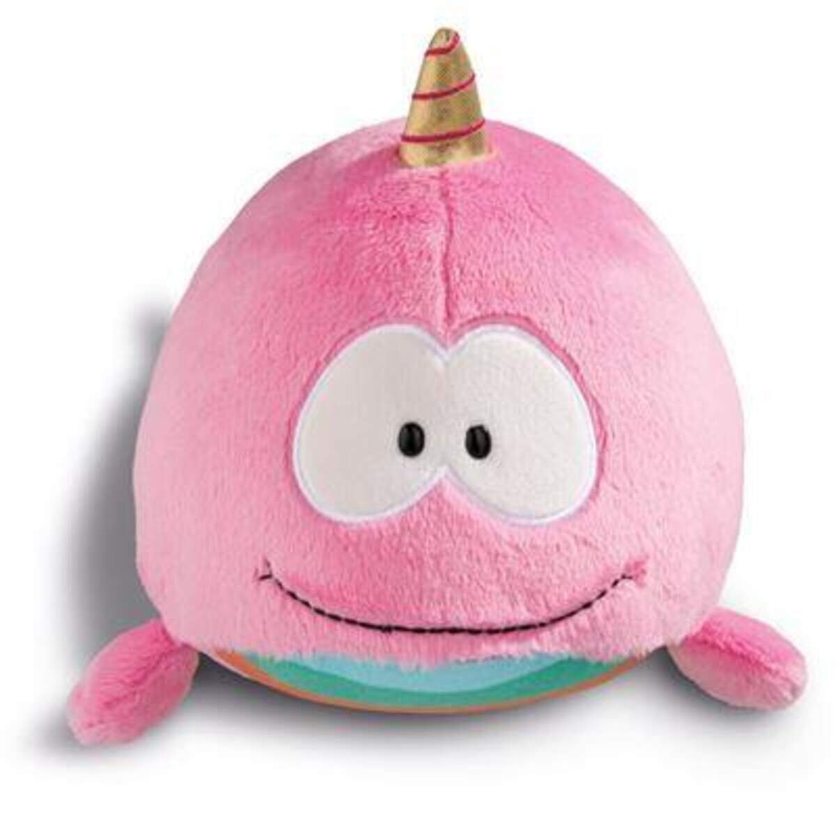 NICI Theodor and Friends Kuscheltier Einhorn-Wal Rainbow Bubble, 22 cm